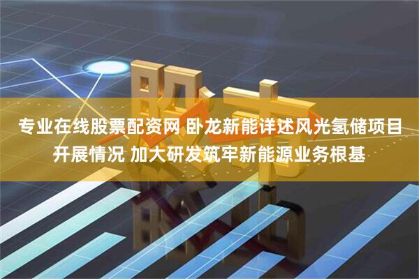 专业在线股票配资网 卧龙新能详述风光氢储项目开展情况 加大研发筑牢新能源业务根基